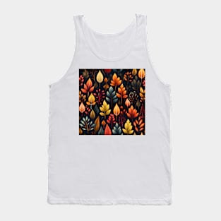 Autumn Leaves Pattern 2 Tank Top